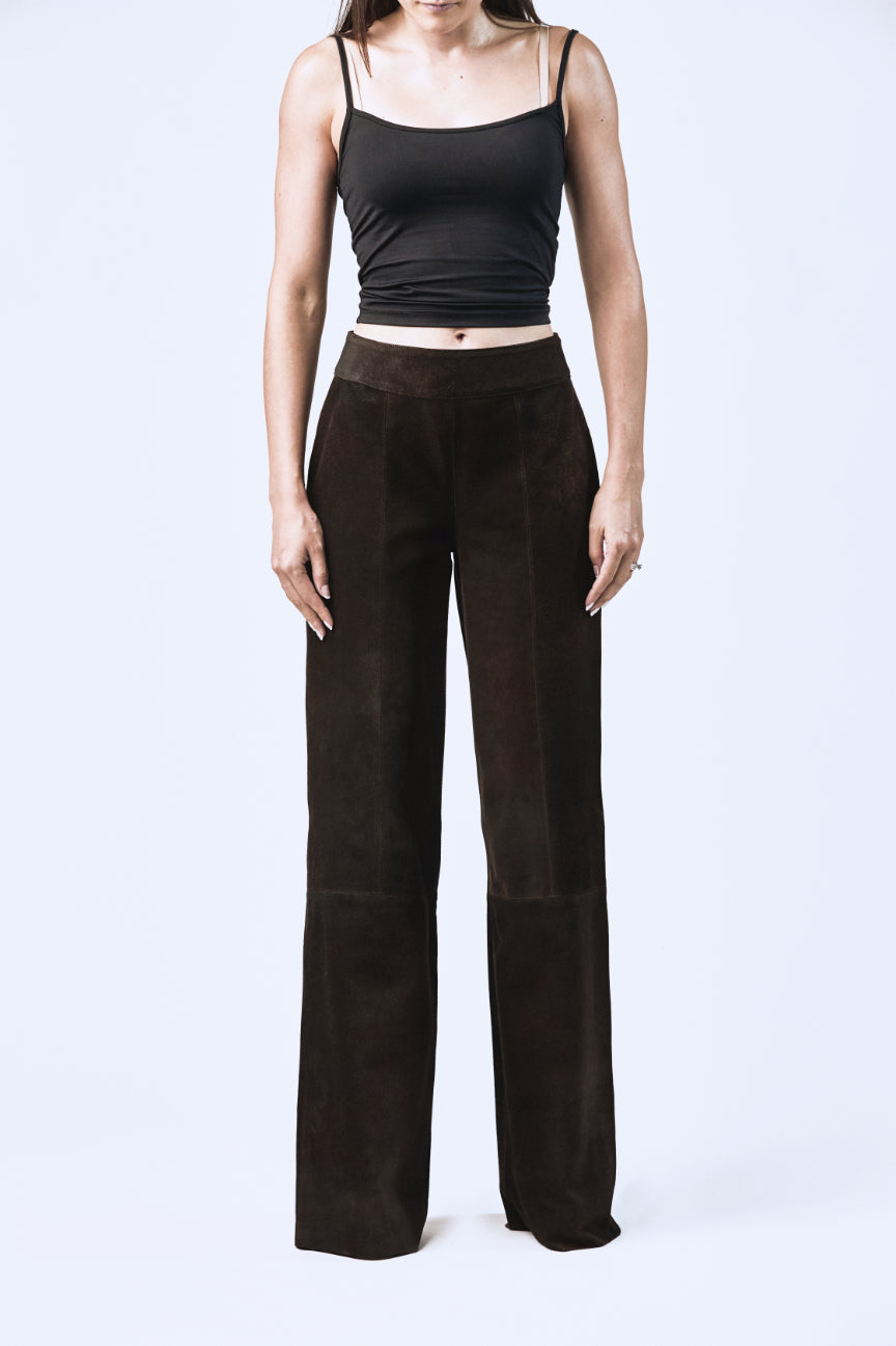 Pantalón Elena pretina Café Salvaje