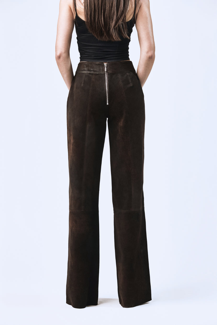 Pantalón Elena pretina Café Salvaje