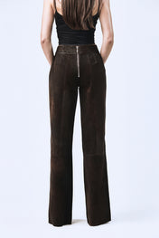 Pantalón Elena pretina Café Salvaje