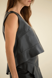 Blusa Olan Cintura Verde Botella
