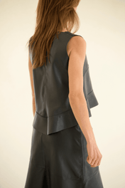 Blusa Olan Cintura Verde Botella