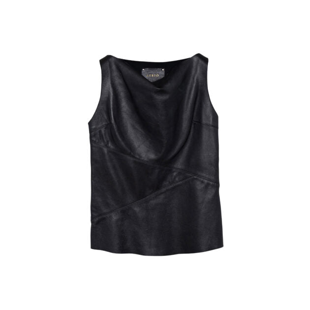 Blusa Seda Negro Mate