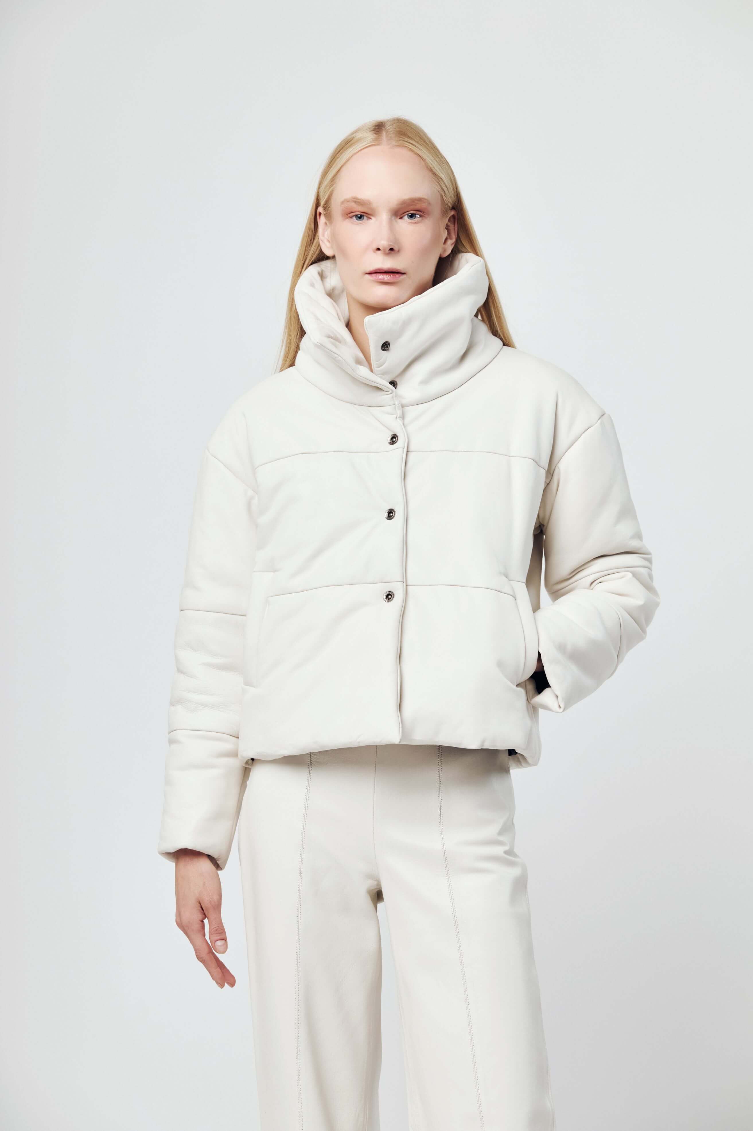 Chamarra Almohada Perla Blanco
