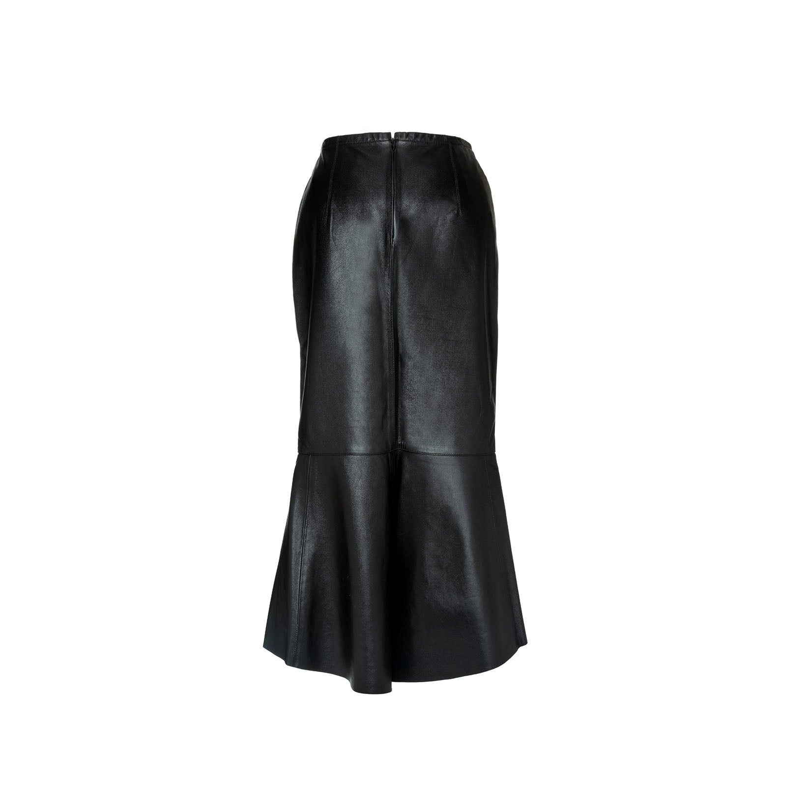 Falda Lapiz Negro Lustrado