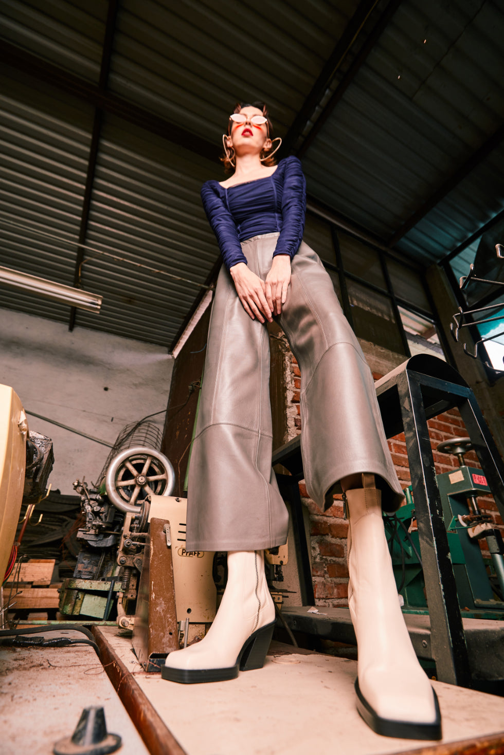 Pantalón Yolanda sin pretina Gris