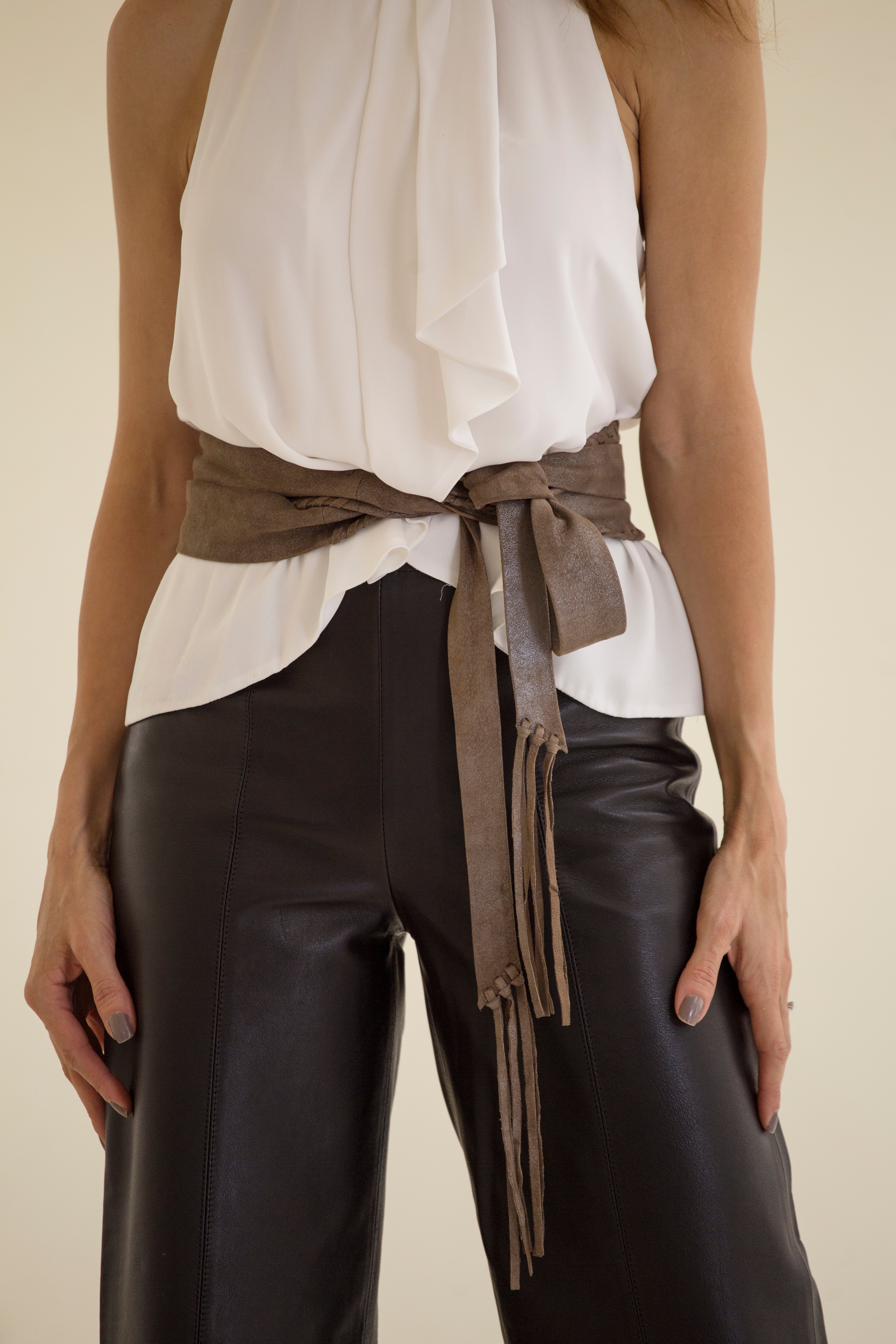 Pantalón Yolanda sin pretina Negro Mate