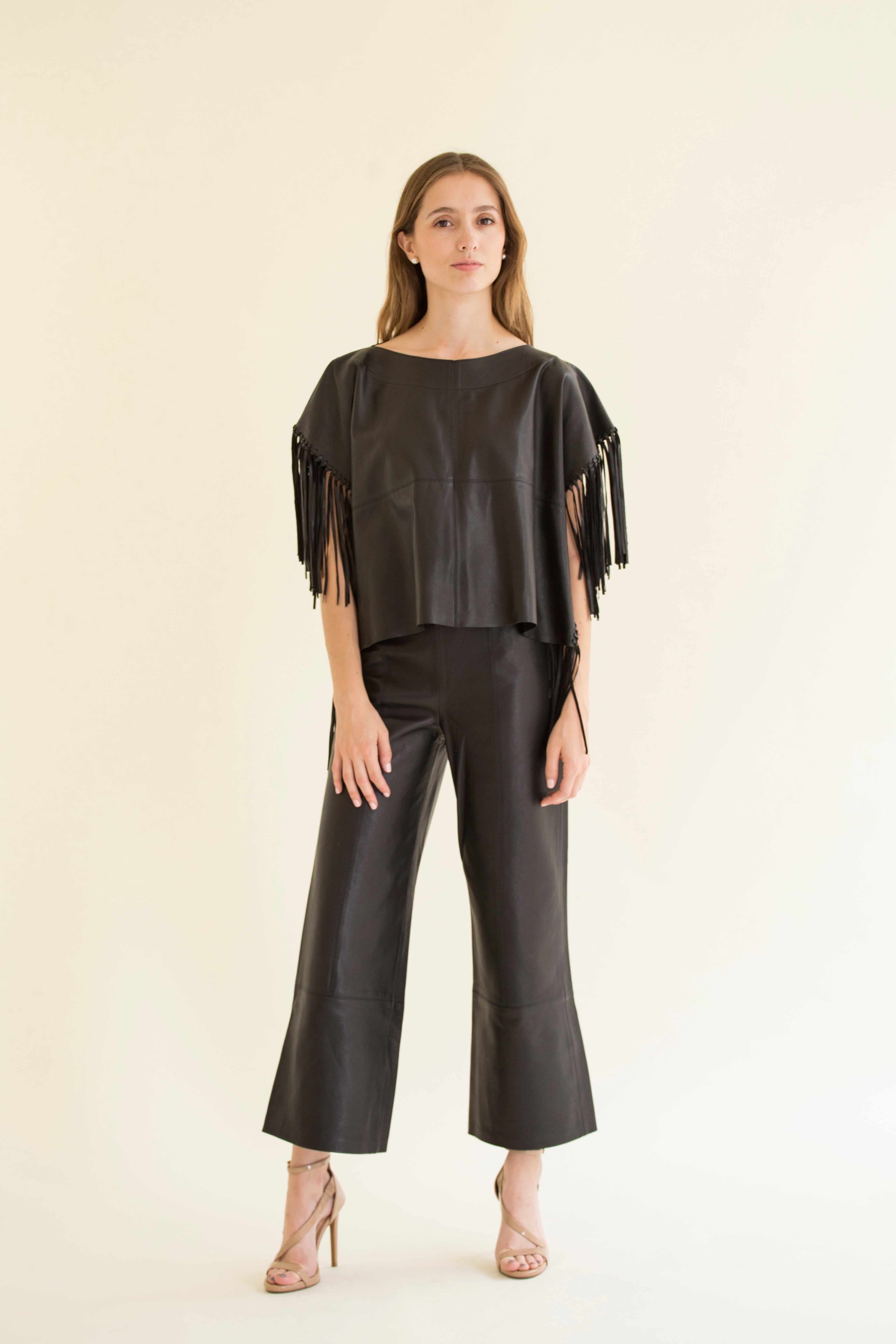 Pantalón Yolanda sin pretina Negro Mate