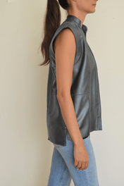 Blusa Pirata o Clavel Gris Metalico