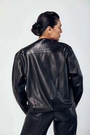 Maximiliano Matte Black Jacket 