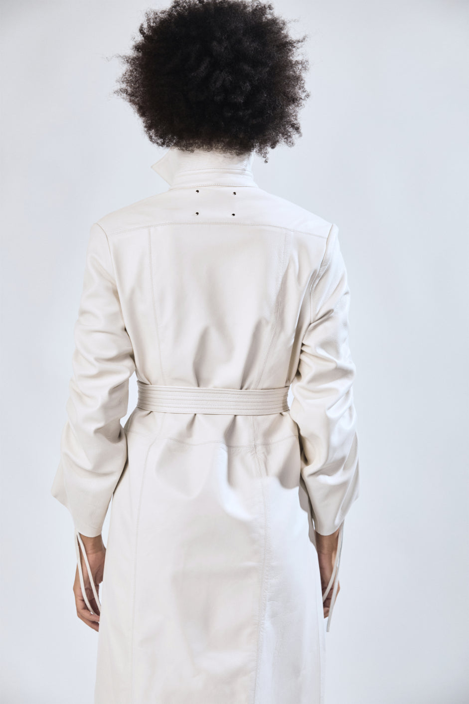 Vestido Camisero Corto Perla Blanco