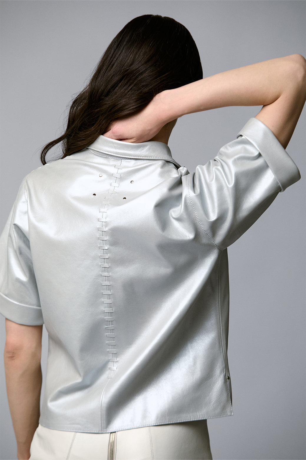 Camisa Sofia - Plata Metálico