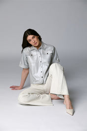 Camisa Sofia - Plata Metálico