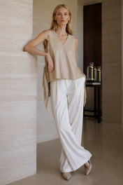 Blusa Tiras Laila Hueso