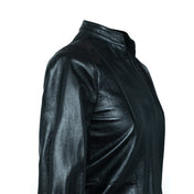12.5 BLUSA CLAVEL DOS MANGAS NEGRA LUSTRADO CLOSE UP 02