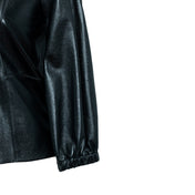 12.5 BLUSA CLAVEL DOS MANGAS NEGRA LUSTRADO CLOSE UP 01