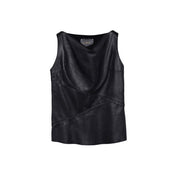 Blusa Seda Negro Mate
