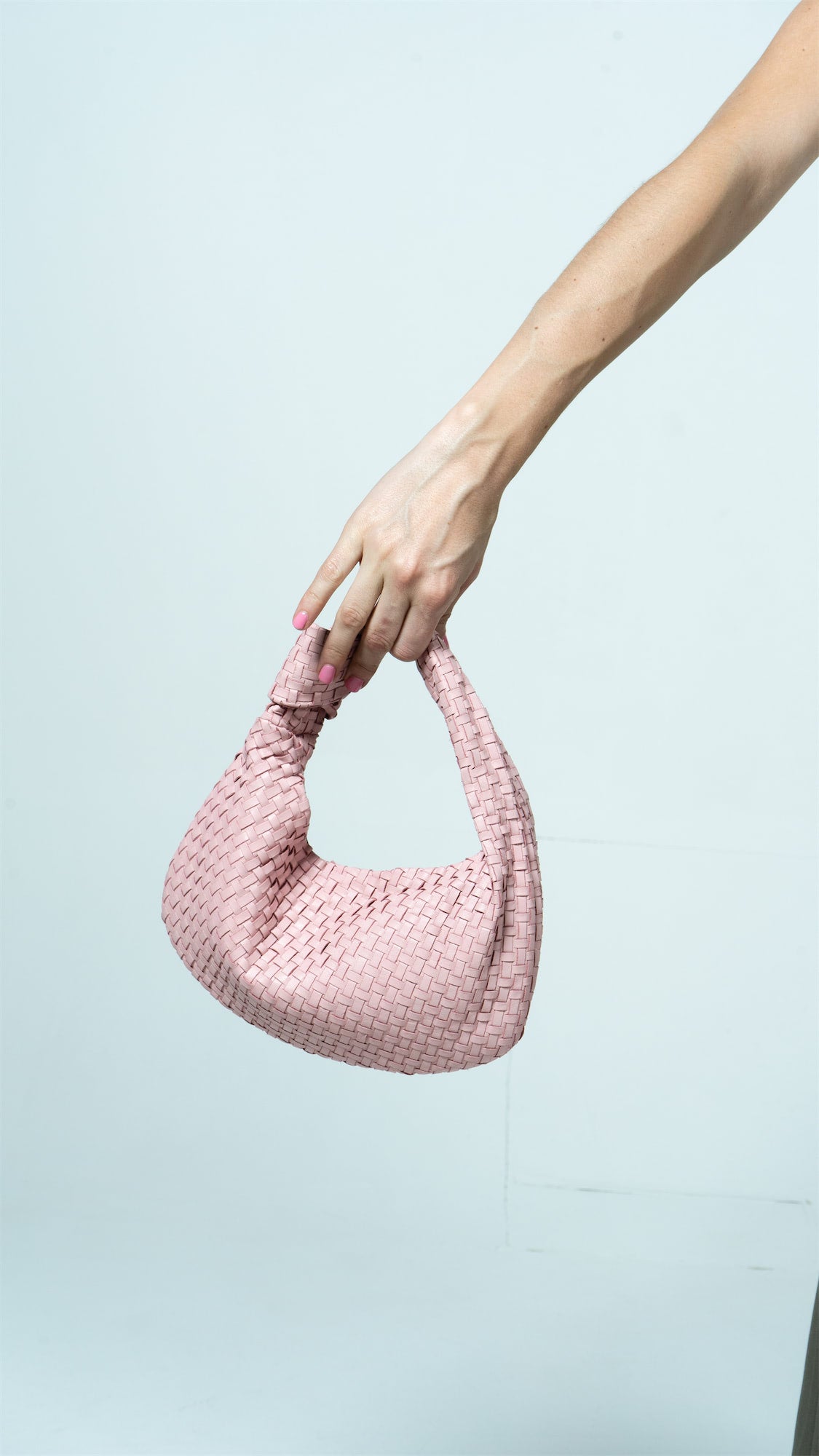 Bolsa Nudo Rosa Claro