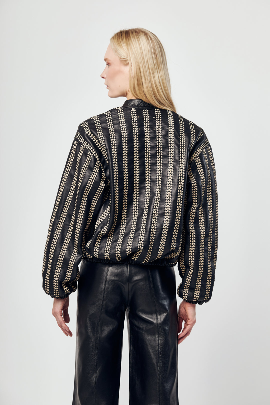 Olive Green Woven Bomber Jacket