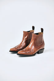 Bota Cafe Tabaco corta piel atrio 2