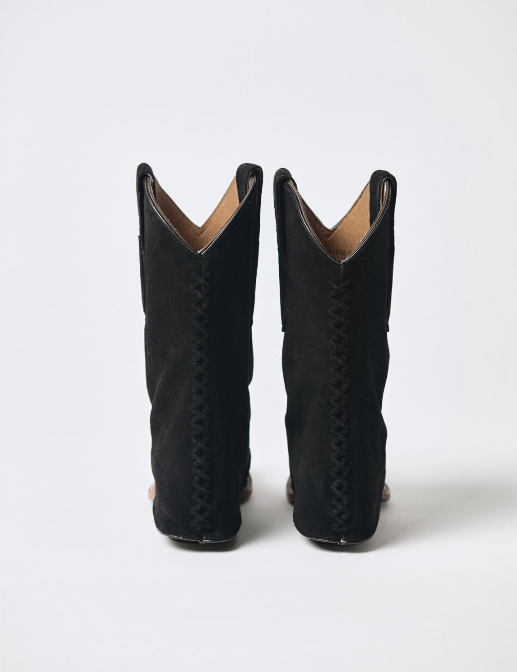 Bota Vaquera Polaina Negra Atrio Piel 2