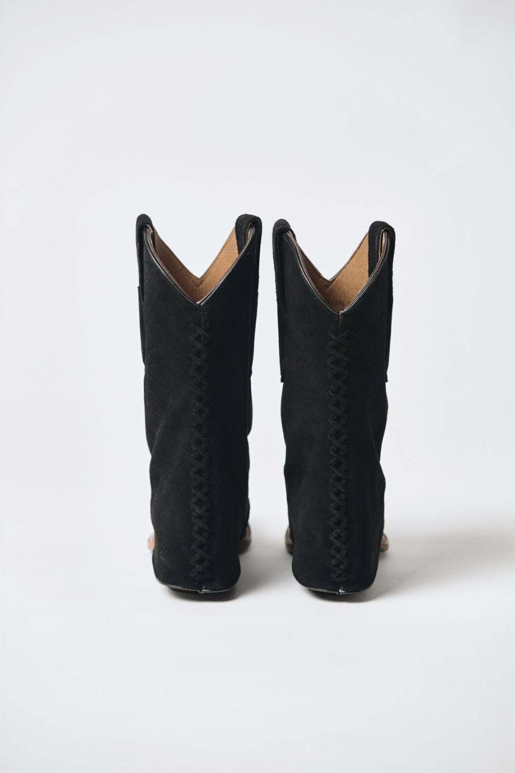 Bota Vaquera Polaina Negra Atrio Piel 2