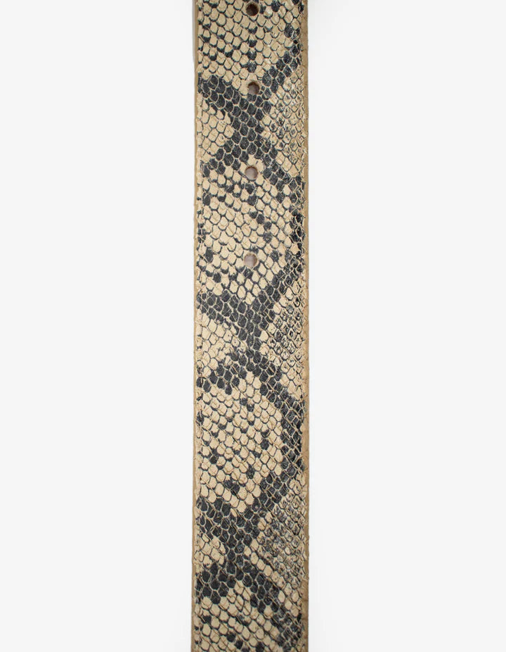 Natural Python Western Belt