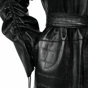 Vestido Camisero Largo Coco Negro