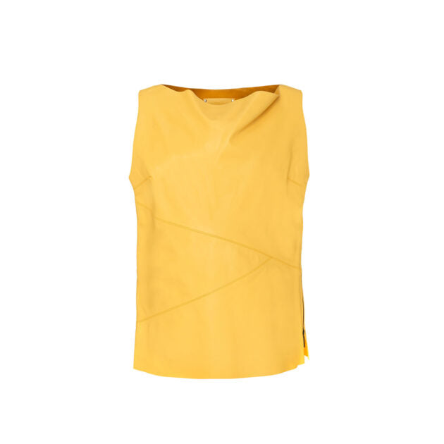 Yellow Silk Blouse